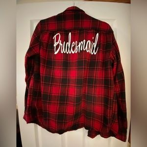 Bridesmaid flannel